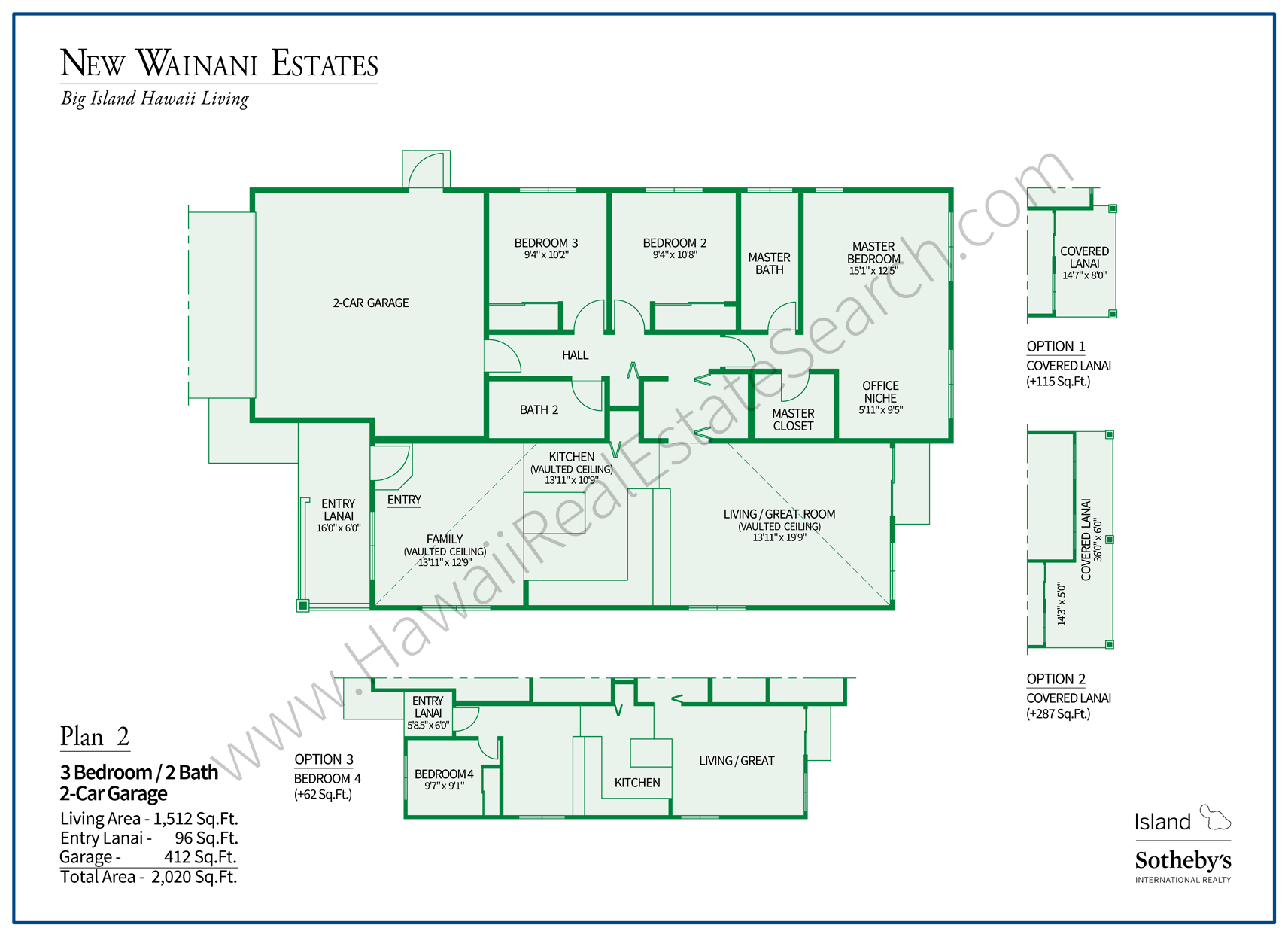 Floor Plan 2 Wainani Estates